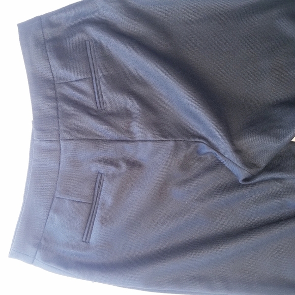 🌸 Giorgio Armani | Black High Waist Trousers with Rolled‎ Hem size 40, Black - Picture 6 of 10